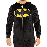 DC Comics Batman Onesie | Mens Pajamas | Onesie for Adults | Black | XX-Large