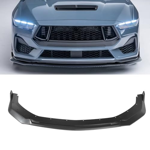 Front Lip for Ford Mustang GT EcoBoost 2024 2025 Front Bumper Lip Splitter Matte Black