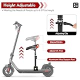 Saddle Seat for Electric Scooter, Adult Electric Scooter Seat with Aluminum Fixed Rod and PU Breathable Cover, Height Adjustable Seat Saddle Compatible with Xiaomi M365 | Pro Electric Scooters