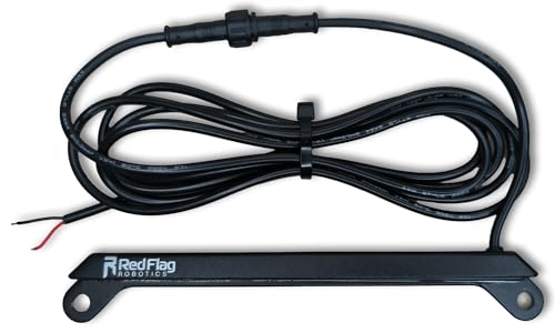 Red Flag Robotics Universal license plate light 12V 100mA with waterproof connector and 86 in lead
