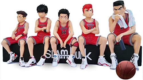 Mobysing Slam Dunk Figure, Sakuragi Hanamichi, Kaede Rugawa, Ryota Miyagi, Hisashi Mitsui, Takenori Akagi, Car Decoration, Anime Figure, Set of 5 Types