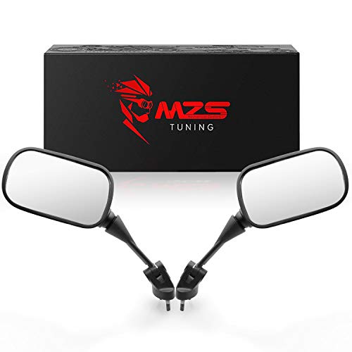 MZS Racing Motorcycle Mirrors, Fairing Rear View Side Mirror Accessories Black Compatible with ZX6R 636 ZX-6R ZX6RR 2005-2008 / ZX10R ZX-10R 2004-2010