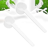 100Pcs Teaspoon Tablespoon Long Handle Scoop, 15ml/ 15 Food Grade Plastic Tablespoon Measuring , Reusable Coffee Scoops, for Measuring Coffee, Pet Food Grains Protein