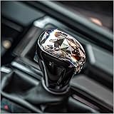 Axinda Car Center Console Shift Knob Cover Trim Compatible with Honda Civic 2022 2023 2024 2025, CRV HRV 2023 2024 2025, Accord 2018-2024 2025 Accessories,Decorative Cover,Crystal Shaped