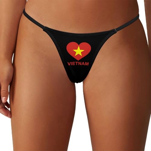 Love Vietnam Women's G-Strings Thongs Sexy Low Rise Underwear No Show T-Back Panties L
