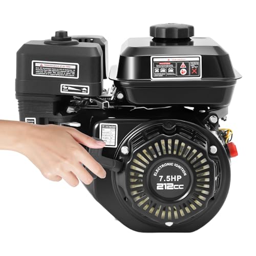 DONSU Gas Engine Replacement for Honda GX160 7.5HP 210cc OHV Air Cooled Horizontal 170F Pullstart,Go Kart Log Splitter Lawn Mower Generator