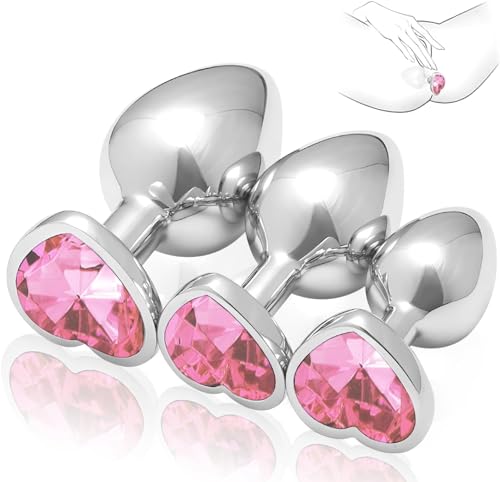 Newly 3pcs Stainless Steel Toys Plug Kit Portable Plug Butt for Women Trainer Kit Anales Adult Toys Relaxing Toys Tool for Men Women Sunglasses ZX98540