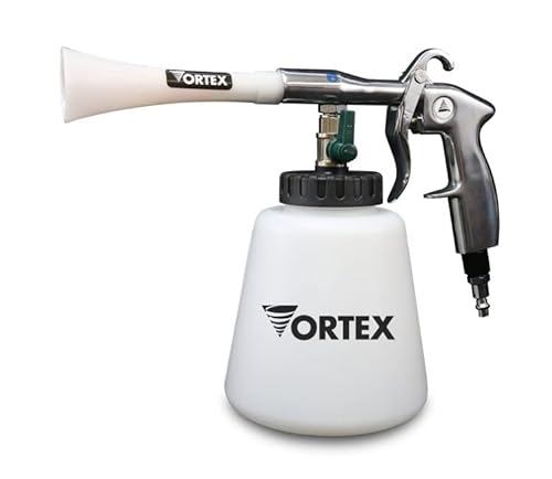 HI-TECH Vortex I Air Cleaning Gun – Deep Cleans Auto Interiors & Exteriors – Compressed Air Powered – Car Detailing Tool for Dirt, Dust, Grime & Stains