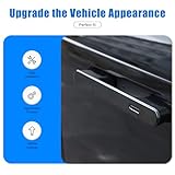 HIRUFAIT Exterior Door Handle Cover Trim Compatible with Land Rover Range Rover Sport/Vogue 2023 2024 Accessories, ABS Car Outside Door Handle Protective Cover 4Pcs (Glossy Black)