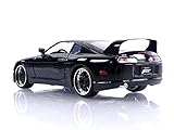 1995 Supra Black 1/24 Diecast Model Car by Jada 33380