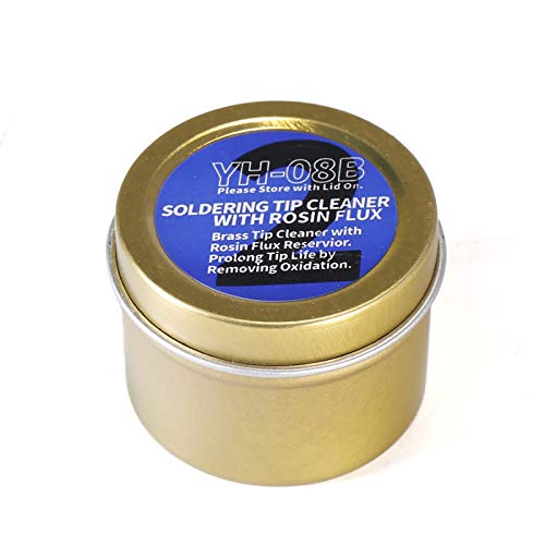 YIHUA 08B/08C Soldering Iron Tip Brass Wire Ball Cleaner Replacement Solder Tips Cleaner (Small-Size #08B / Large-Size #08C) (Small)
