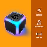 PHILIPS X7207 Bluetooth Party Cube Speaker with 360° Party Lights - Link up to 50 Speakers, Black