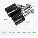 Compatible For BMW G20 G28 M240I M340I M440I Carbon Fiber Car Muffler Nozzles Exhaust Tip(Customize)