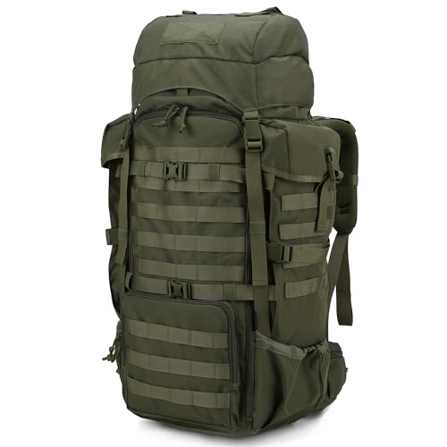Mardingtop 70L Internal Frame Backpack for Hunting,Camping,Hiking Backpacking Backpack with Rain Cover