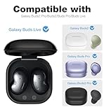 SURITCH Protective Case for Samsung Galaxy Buds FE(2023)/Buds 2 Pro(2022)/Buds 2(2021)/Buds Pro(2021)Buds Live(2020), Shockproof Sturdy Earbuds Cover for Charging Case with Heavy-Duty Carabiner, Black