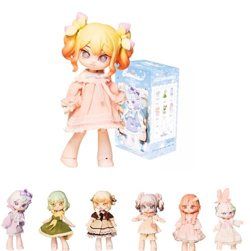 GNATAPIAY 1/12 BJD Dolls Blind Box for Girls Surprise Gifts,Kawaii Multiple Styles BJD Dolls Series Collectable Action Figure Posable Dress Up BJD Doll (1*Lolita Series)