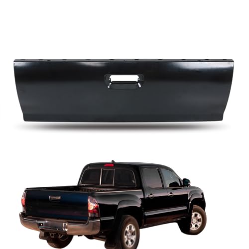 WFLNHB Rear Trunk Bed Tailgate Tail Gate Shell Black Replacement for Toyota Tacoma Pickup 2005-2015 TO1910100 6570104013