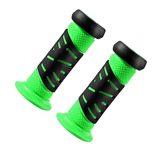 Yiju Bike Handle Grips Rubber Bike Grips Comfortable Handling Portable Anti Skid Bicycle Handlebar Grips Handle Bar Grip for Child Boys and Girls, Green