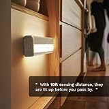 lexall 6 Pack LED Motion Sensor Lights, 10 LED Closet Battery Operated Lights, Stick-On Anywhere Magnetic Night Light Bar, Led Safe Light Indoor for Closet Stairs Wardrobe Under Cabinet