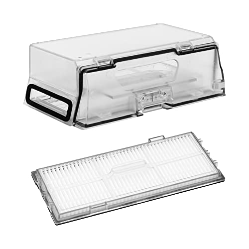 Garbage fighter Replacement Dust Bin Box, Collection Box Accessories for Xiaomi Roborock S7 T7S T7S PLUS Vacuum Cleaner Spare Part with HEPA Filter