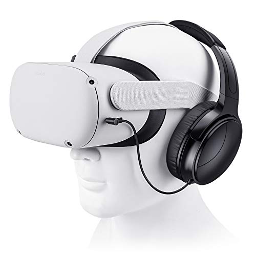 SARLAR VR Gaming Headphones for Quest 2/Quest 3 Increase VR Immersion, Custom Length Cable, Optimized Gaming Audio Driver, Memory Protein Ear Pads Noise Isolating and Other Accessories