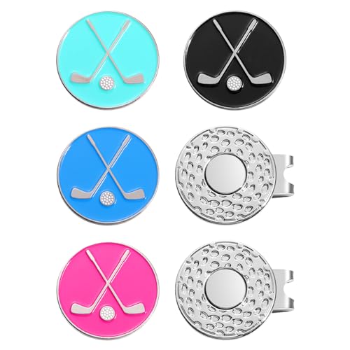 Jecten Golf Ball Marker Hat Clips, Funny Unique Metal Golf Cap Magnetic Clips Markers for Men and Women Golfers Premium Gifts