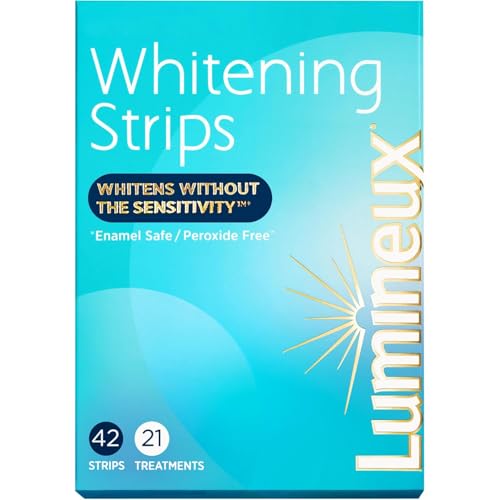 Lumineux Teeth Whitening Strips 21 Treatments – Peroxide Free - Enamel Safe for Whiter Teeth - Whitening Without The Sensitivity - Dentist Formulated - Sensitivity Free