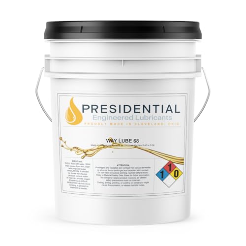Presidential Way Oil 68 - Industrial Lubricants and Premium Oils for Milling Machines & Other Machine Tools - Control Straight-Line Motion - Made in USA - (5 gal)