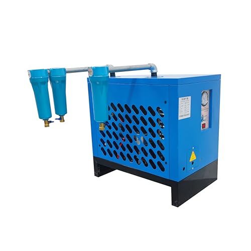 EQCOTWEA 88CFM Refrigerated Dryer Air Compressor (15HP) High-Efficiency Compressed Air Dryer System for Water Oil Separation Freeze-Type Cooling Auto Drain 220V 800W