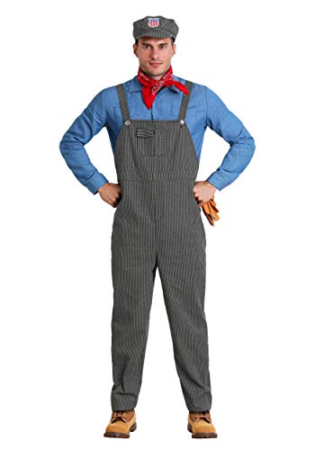 Fun Costumes Adult Train Engineer -Large