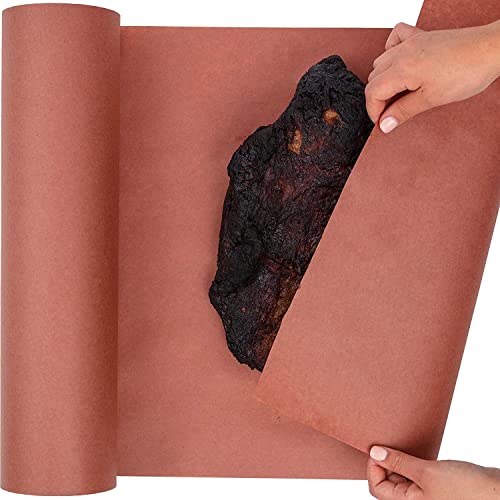 DIY CREW Pink Butcher Paper Roll - 24 Inch x 200 Feet - Food-Grade Peach Butcher Paper for Smoker, BBQ, Smoking and Wrapping Meat - Unbleached, Unwaxed and Uncoated - Made in USA