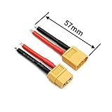 5 Pairs XT60 Plug Connector Female and Male with 14AWG Silicon Wire for RC Lipo Battery Cable Drone Car Boat