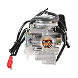 PD24J Carburetor 24mm Carb kit for GY6 125CC 150CC 4-Stroke Engines Electric Choke Motorcycle Scooter Mopeds 157QMJ 157QMI 152QMJ 152QMI Yerf-Dog GX150 ATV Go Karts Roketa Sunl Taotao Coolster