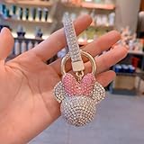 Handmade Crystal Keychain for Women, Bling Key Accessories Purse Backpack Handbag Car Charms