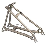 Brompton Titanium Rear Frame Triangle and Fork set (Made in Europe) Light Grey