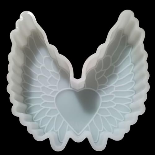 Angel Wings Car Freshie Mold, Candle Making Epoxy Resin Mould, Soap Silicone Molds for Aroma Beads Mould-Oven Safe【Upgraded Soft Material】- XL Size