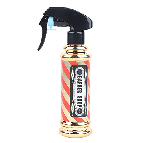 Dioche Barber Water Spray Bottle, Hairdressing Spray Bottle Salon Barber Shop Hair Styling Water Spray Kettle 150ml(gold)