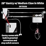 TopTecSales Crane Machine Kit W/Components and Manual Build Your Own Arcade Claw Machine - 71cm (28'') Silver Gantry with Medium Claw - Dual Coin Mech - All in 1 Kit