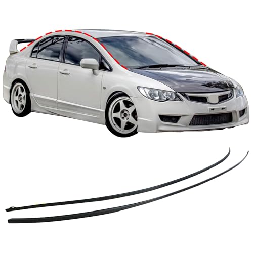 XQSMWF 1 Pair Molding L&R Drip Side Set Compatible with Honda Civic 1.3L 1.8L 2.0L 2006 2007 2008 2009 2010 2011 73168-SNA-013 73158-SNA-013 Drip Side Molding