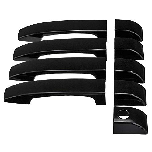 9pcs Gloss Black Door Handle Covers Trim Fit for Land Rover Range Rover L322 2002 2003 2004 2005 2006 2007 2008 2009 2010 2011 2012-9PCS_Gloss_Black