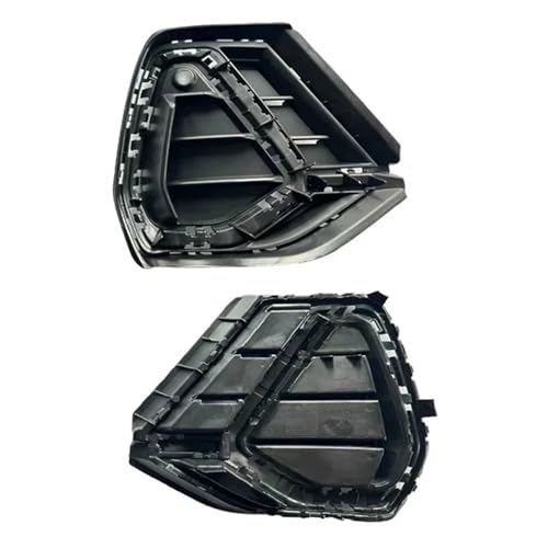 Auto All Black Front Bumper Middle Fog Light Grille Grill Cover Strip Set Compatible With Audi Q3 Sportback 2020 2021 2022 2023