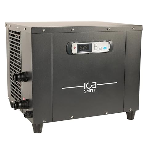 1.0 HP Ice Bath and Cold Plunge Chiller with Filter, Built-in GFCI Pump Aquarium Chiller Eco
