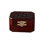 WESTONETEK Vintage Wood Carved Mechanism Musical Box Wind Up Music Box Gift for Christmas/Birthday/Valentine's Day, Melody You are My Sunshine