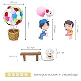 mCare Adorable Cartoon Couples Car Decoration for Dashboard, Boy Girl Cute Ornament with Dog and Balloons