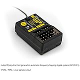 GoolRC Flysky FGR8B Receiver, 2.4GHz 8CH Remote Control Receiver PWM/PPM/i-Bus Output Compatible with AFHDS 3 Transmitters and RF Modules PL18/ NB4 /NB4 Lite/ FRM302 for RC Car RC Boat