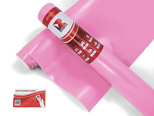 RVINYL Avery Dennison SW900 514-O Satin Bubblegum Pink Supreme Wrapping Film Vinyl Vehicle Car Wrap Sheet Roll - (24in x 60in w/Application Card)