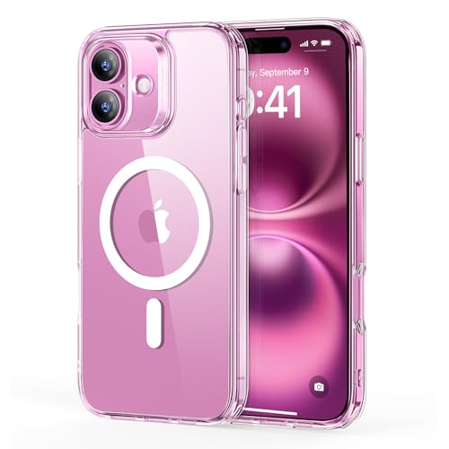 ESR for iPhone 16 Case, Compatible with MagSafe, Shockproof Military-Grade Protection, Magnetic Phone Case for iPhone 16, Classic Hybrid Case (HaloLock), Clear