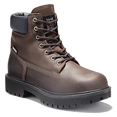 Timberland PRO mens Direct Attach 6 Inch Steel Safety Toe Waterproof Insulated Work Boot, Brown, 10.5 Wide US