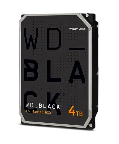 Western Digital 4TB WD Black Gaming Internal Hard Drive HDD - 7200 RPM, SATA 6 Gb/s, 256 MB Cache, 3.5" - WD4006FZBX