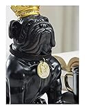 RUTAVM Piggy Bank ATM Cute Dog Money Box, Coin Banks Money Saving Box, Piggy Bank Black Bulldog Money Box for Cash